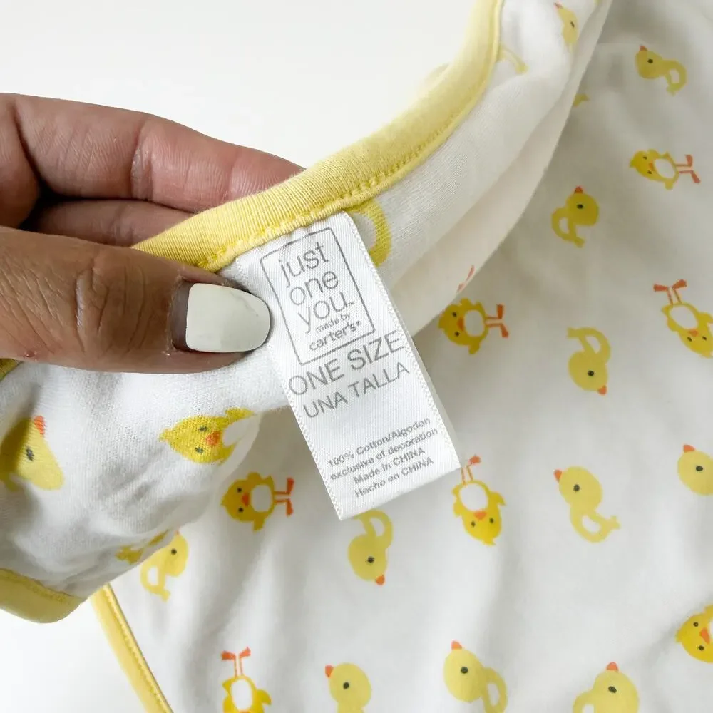 Carter's Just One You I love Mommy Ducks Yellow White Baby Blanket - One Size